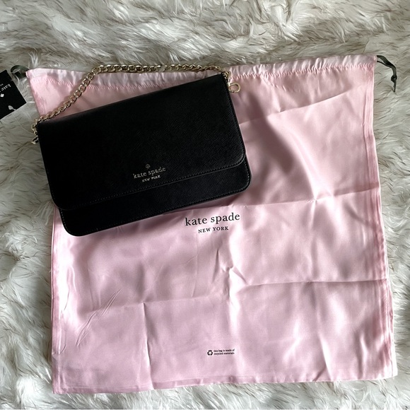 Kate Spade black flap crossbody - Picture 8 of 9